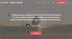 Desktop Screenshot of postpartner.com