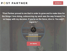 Tablet Screenshot of postpartner.com